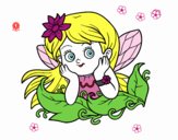 Coloring page Pretty fairy painted byDaisy66