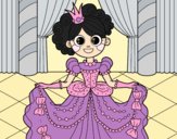 Coloring page Princess at the dance painted byAnia