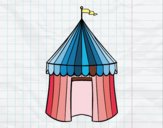 Coloring page Circus tent painted bynayrb