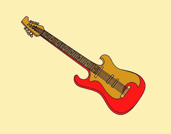 An electric guitar