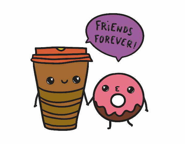 Coffee and donut
