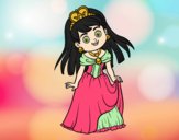 Coloring page Princess charming painted byLornaAnia