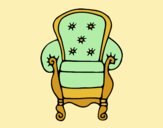 Coloring page Classic armchair painted byLornaAnia