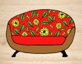 Coloring page Vintage Couch painted byLornaAnia
