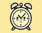 Coloring page Wind up alarm clock painted byLornaAnia