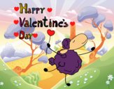 Coloring page A Happy Valentine's Day painted byBella0