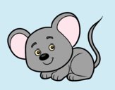 Coloring page A little mouse painted byLornaAnia