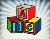 Educational cubes ABC