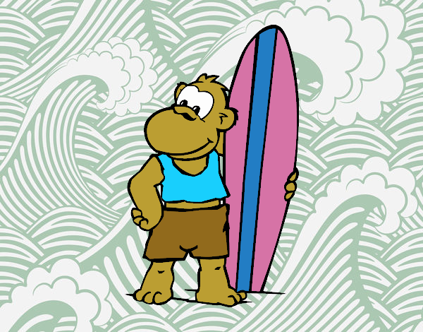 Surfer monkey