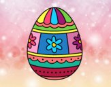 Easter egg with decorations