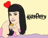 Coloring page Katy Perry painted byLornaAnia