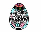  A floral easter egg