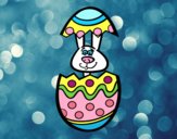 Bunny in an easter egg
