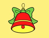 Coloring page Christmas decoration Bell painted byLornaAnia