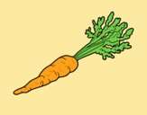 Coloring page Organic carrot painted byLornaAnia