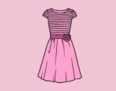 Coloring page Casual dress painted byLornaAnia