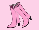 Coloring page High boots painted byLornaAnia
