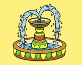 Coloring page Fountain painted byLornaAnia
