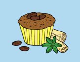 Coloring page Coffe cupcake painted byLornaAnia