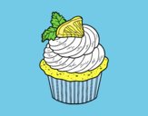 Coloring page Lemon cupcake painted byLornaAnia