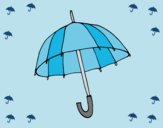 Coloring page An umbrella painted byLornaAnia