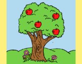 Coloring page Apple tree painted byLornaAnia