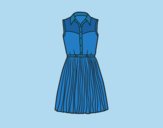 Coloring page Denim dress painted byLornaAnia