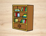 Coloring page Bookcase with drawers painted byLornaAnia