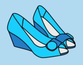 Coloring page Beautiful shoes painted byLornaAnia
