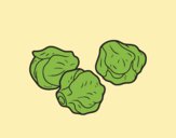 Coloring page Brussels sprouts painted byLornaAnia