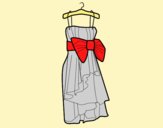 Coloring page Evening dress painted byLornaAnia