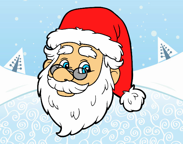 One Santa Claus face