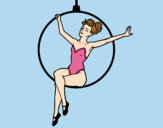 Coloring page Trapeze woman painted byAnitaR