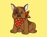 Coloring page French Bulldog painted byLornaAnia