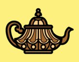 Coloring page Arabic Teapot painted byLornaAnia