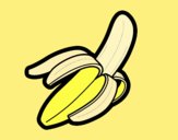 Coloring page A banana painted byLornaAnia