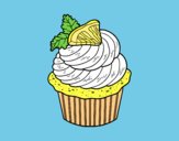 Coloring page Lemon cupcake painted byLornaAnia
