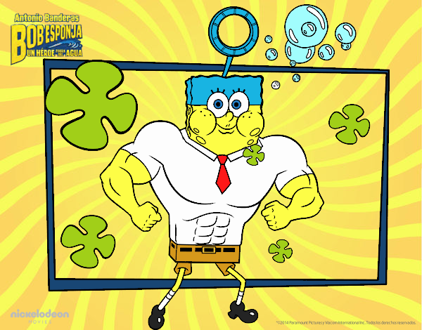 Colored page SpongeBob - The Invincibubble painted by User not registered