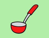 Coloring page A ladle painted byLornaAnia
