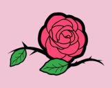Coloring page A beautiful rose painted byJessicaB