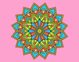 Coloring page Increasing flash mandala painted byJessicaB