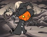 Halloween pumpkin devilish