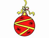 A Christmas round ball