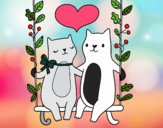 Kittens in love