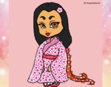 Princess in kimono