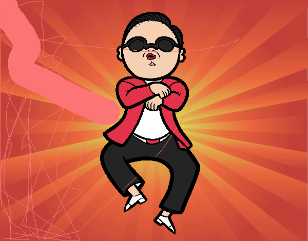Colored page Gangnam Style painted by User not registered