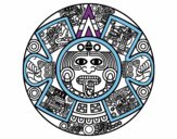 Aztec calendar stone