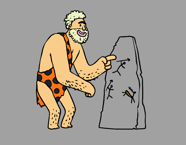 Prehistoric man cave paintings