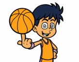 A junior basketball player