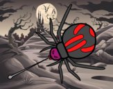 Spider venom expelled